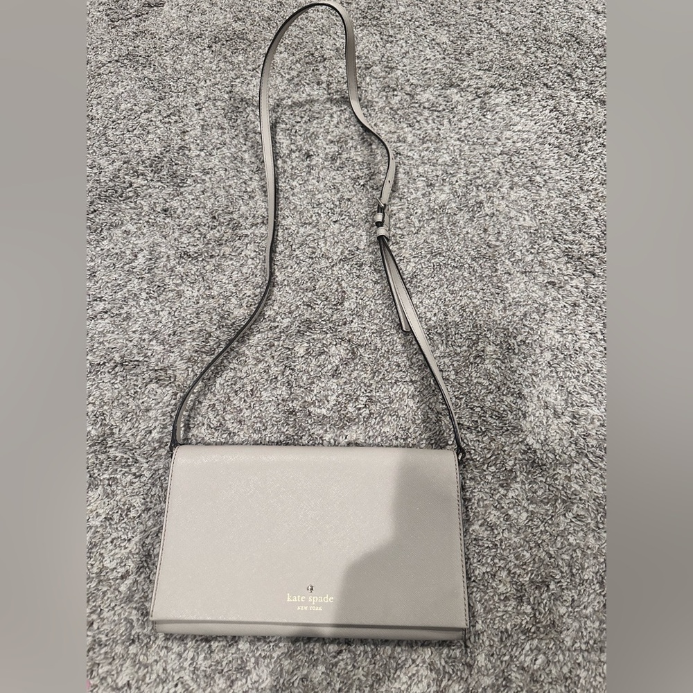 Kate Spade Light Gray Crossbody Bag